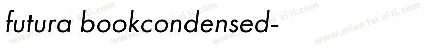 futura bookcondensed字体转换